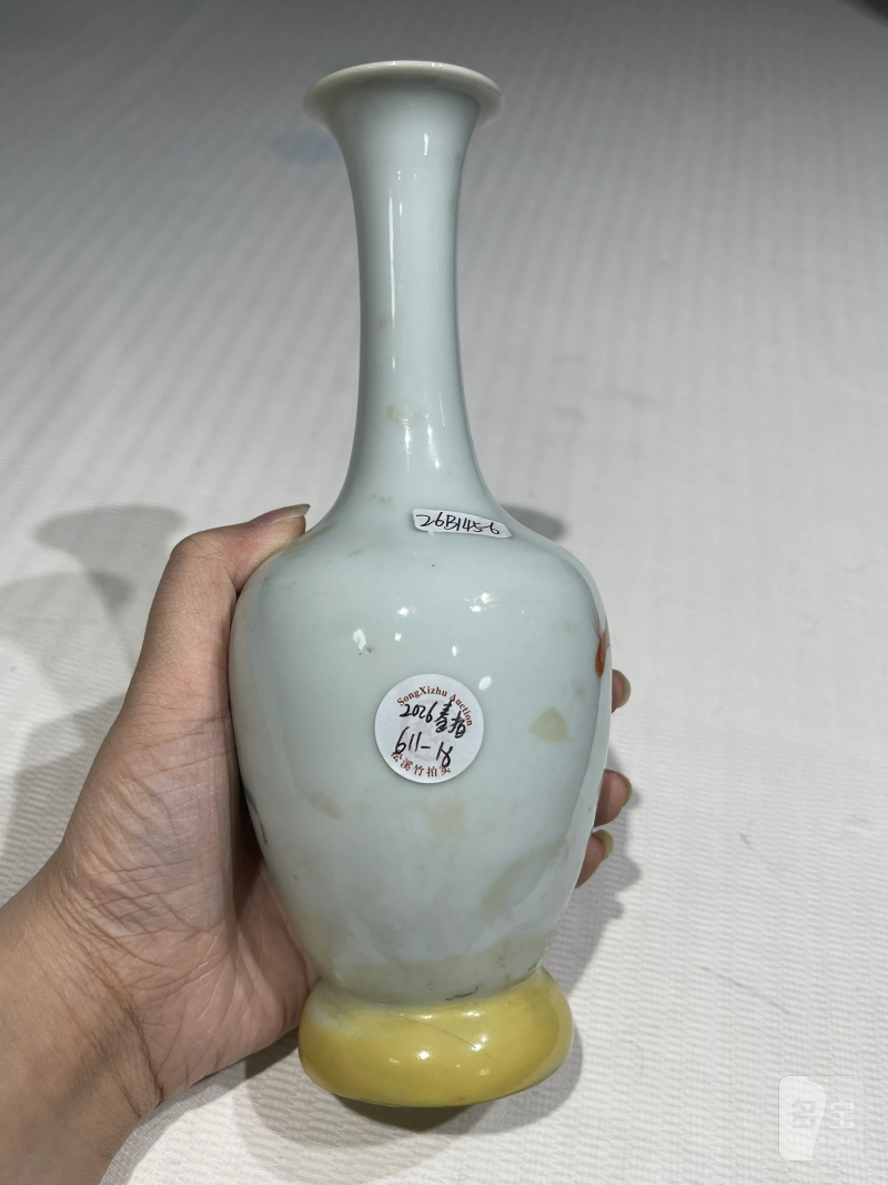 清代 粉彩花鸟纹瓶一组二十一件 - 图26